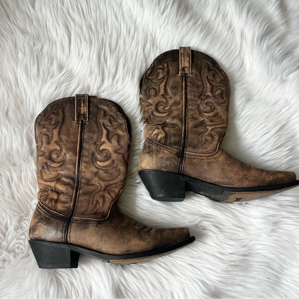 Laredo Authentic Western Leather Cowboy Boots Women's Style 51059